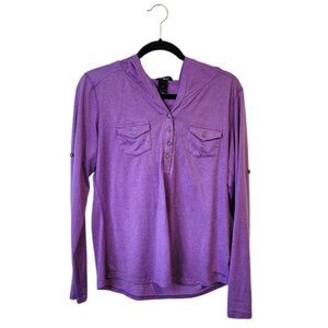 Marmot Women's Purple Outdoor Quick Dry Hooded Top Size L